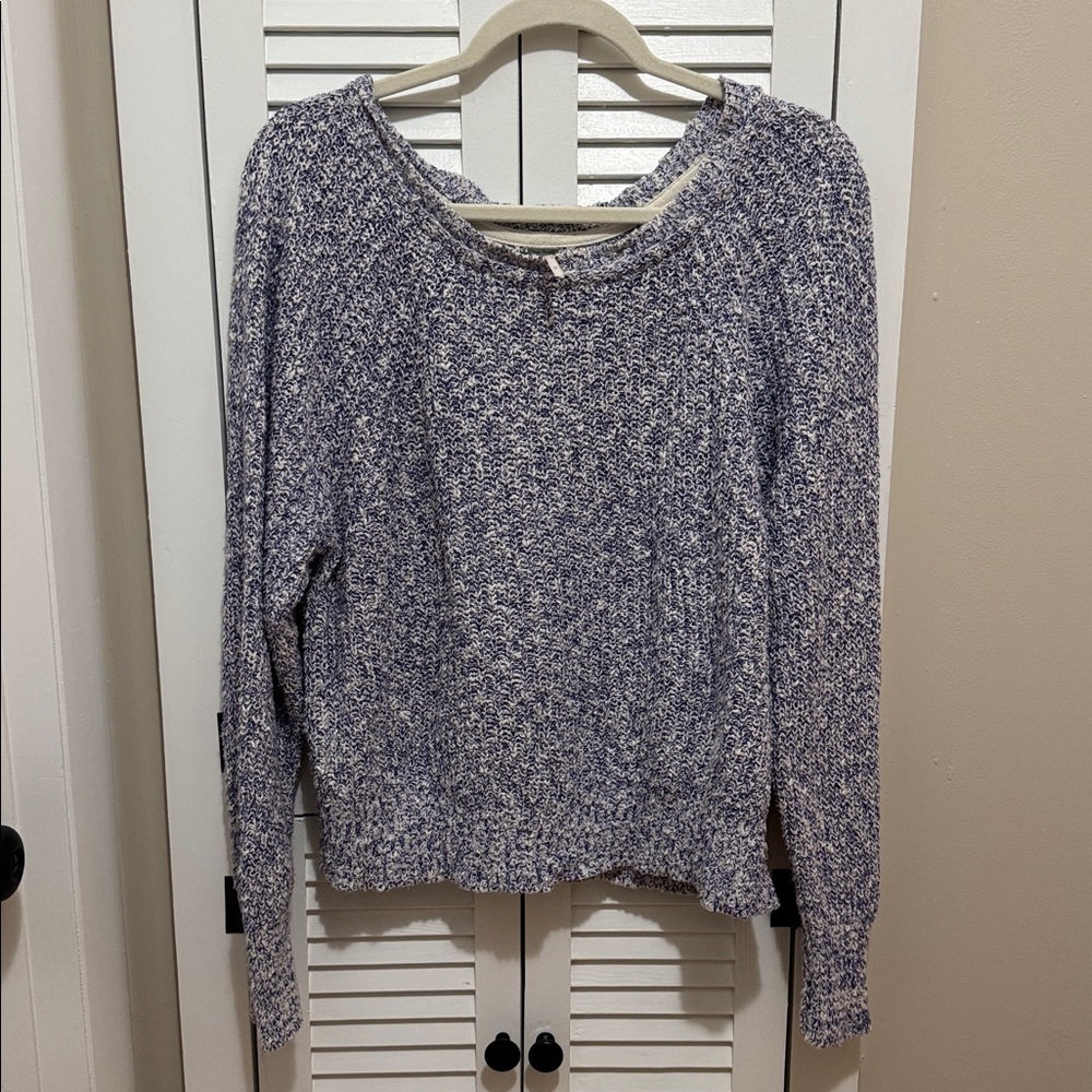 Free People Electric City Pullover Knit Sweater Long Sleeve / Crew Neck - Picture 5 of 6